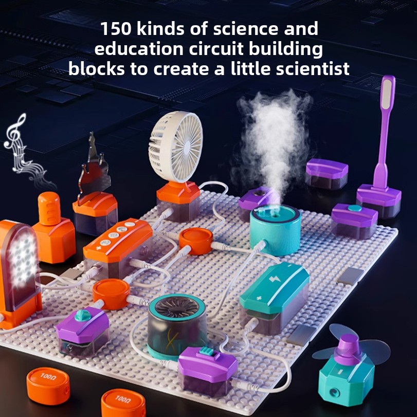 Science Toys Diy - 회로 실험 빌딩 블록 장난감 조립