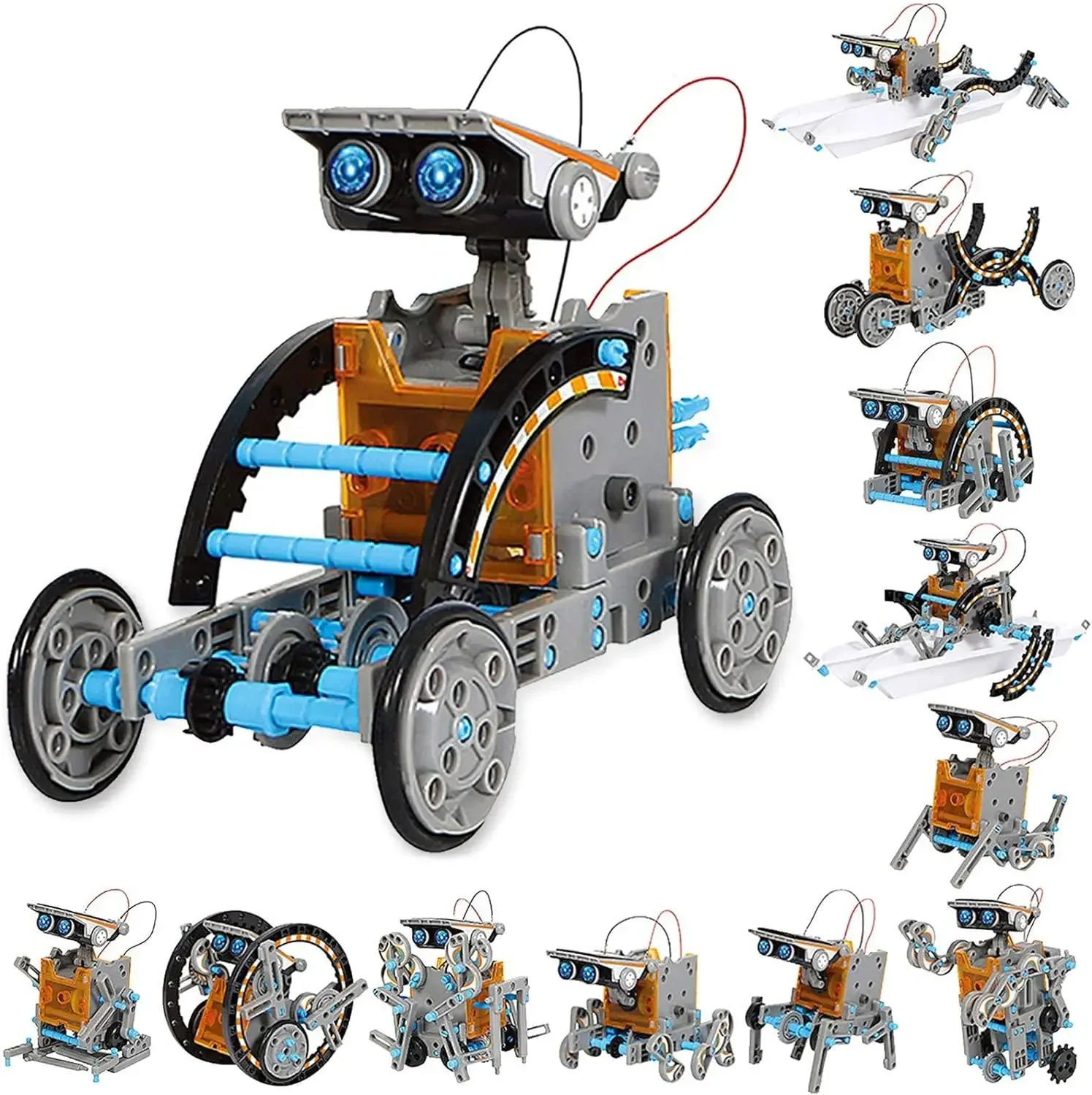 Science Project Robot - 13-in-1 교육용 태양열 로봇 장난감 8-10세