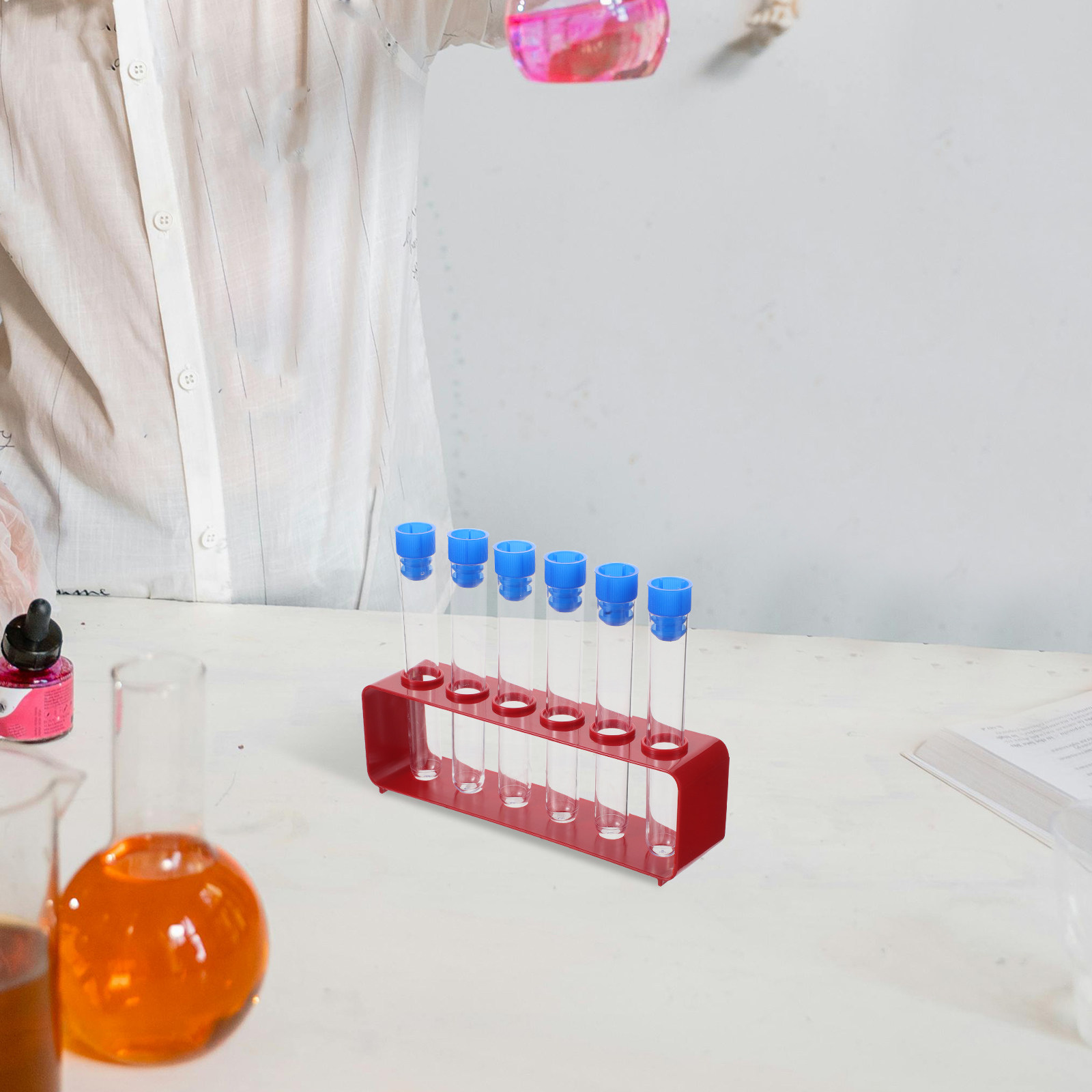 1세트 과학 시험관 투명 플라스틱 실험관(캡 포함) 화 - Chemistry Set Beginner 리뷰 및 가격