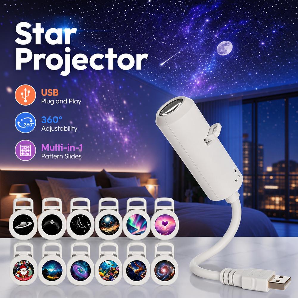 멀티인원 신형 USB 갤럭시 스타 프로젝터 나이트 라이 - Planetarium Projector Home 리뷰 및 가격