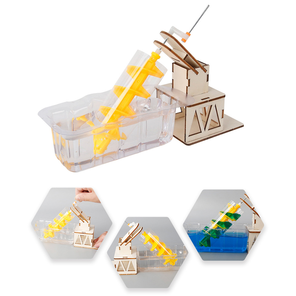 과학 실험 아르키메데스 물레방아 어린이 과학 기술 소형 - Science Toys Diy 리뷰 및 가격